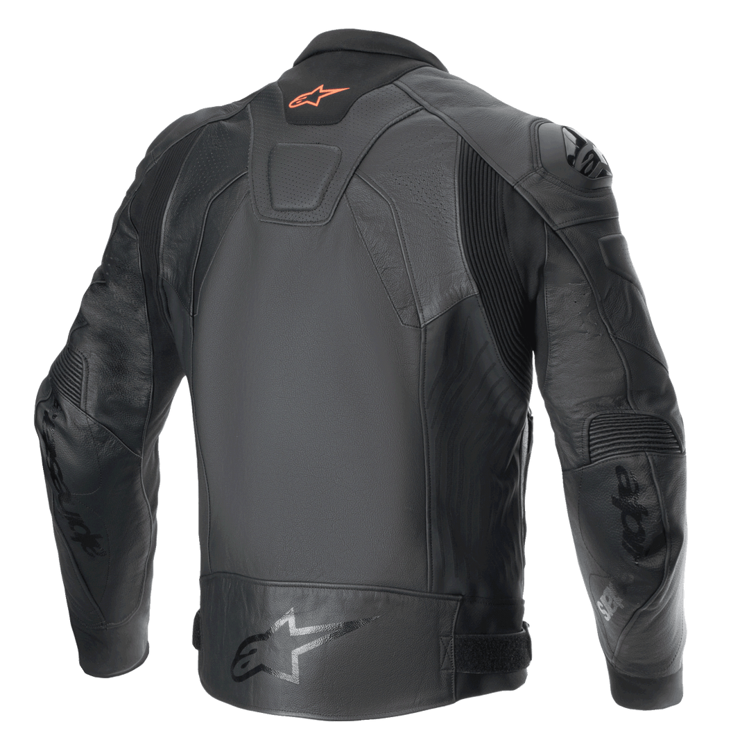 GP Plus R V4 Airflow Leather Jacket - BLACK RACING/SPORT Jackets ...