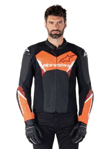 Faster V3 Leather - Motorcycle Jacket | Alpinestars®