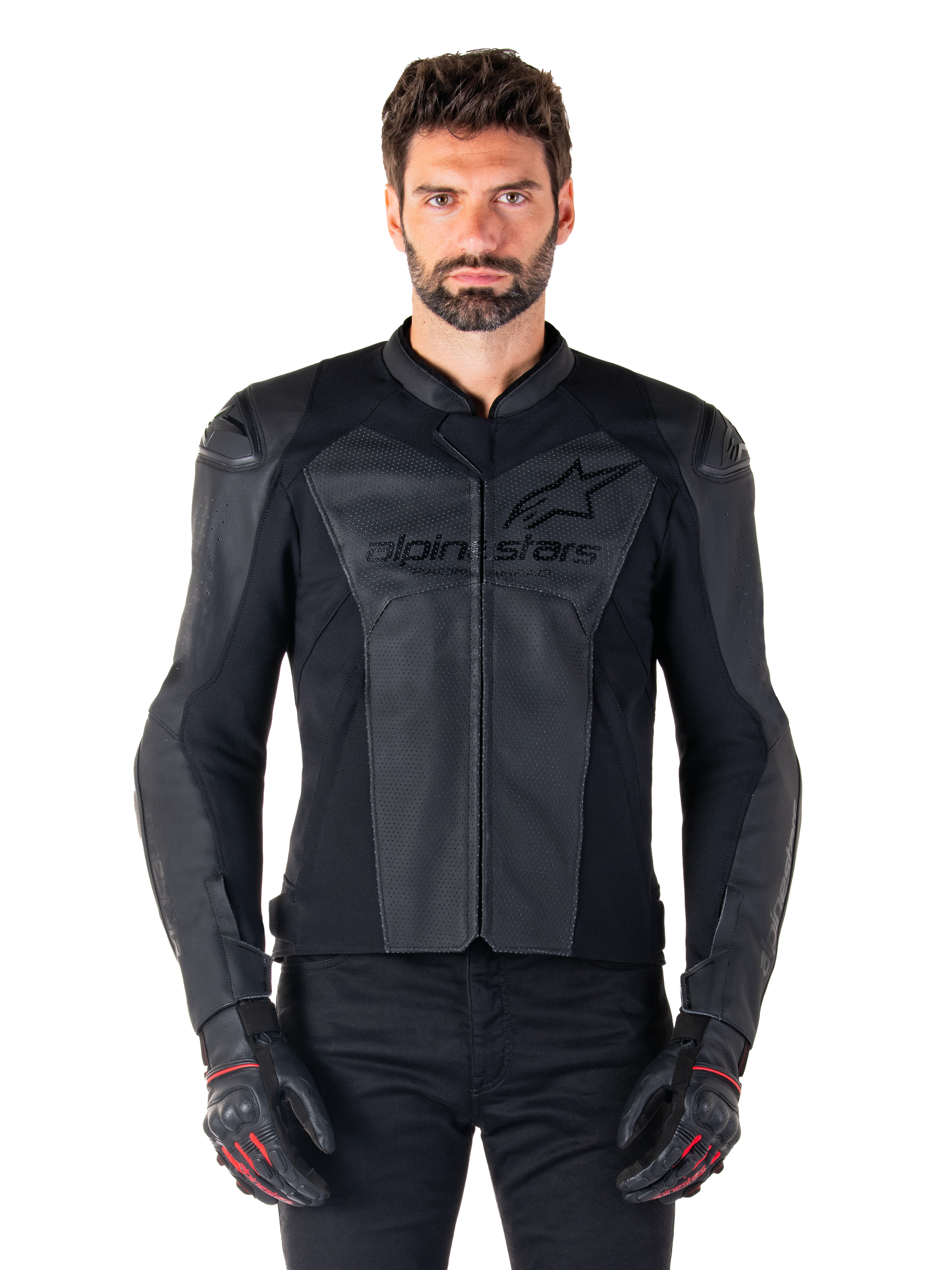 Faster V3 Airflow Leather - Motorcycle Jacket | Alpinestars® Faster V3 Airflow Leather - Motorcycle Jacket | Alpinestars®