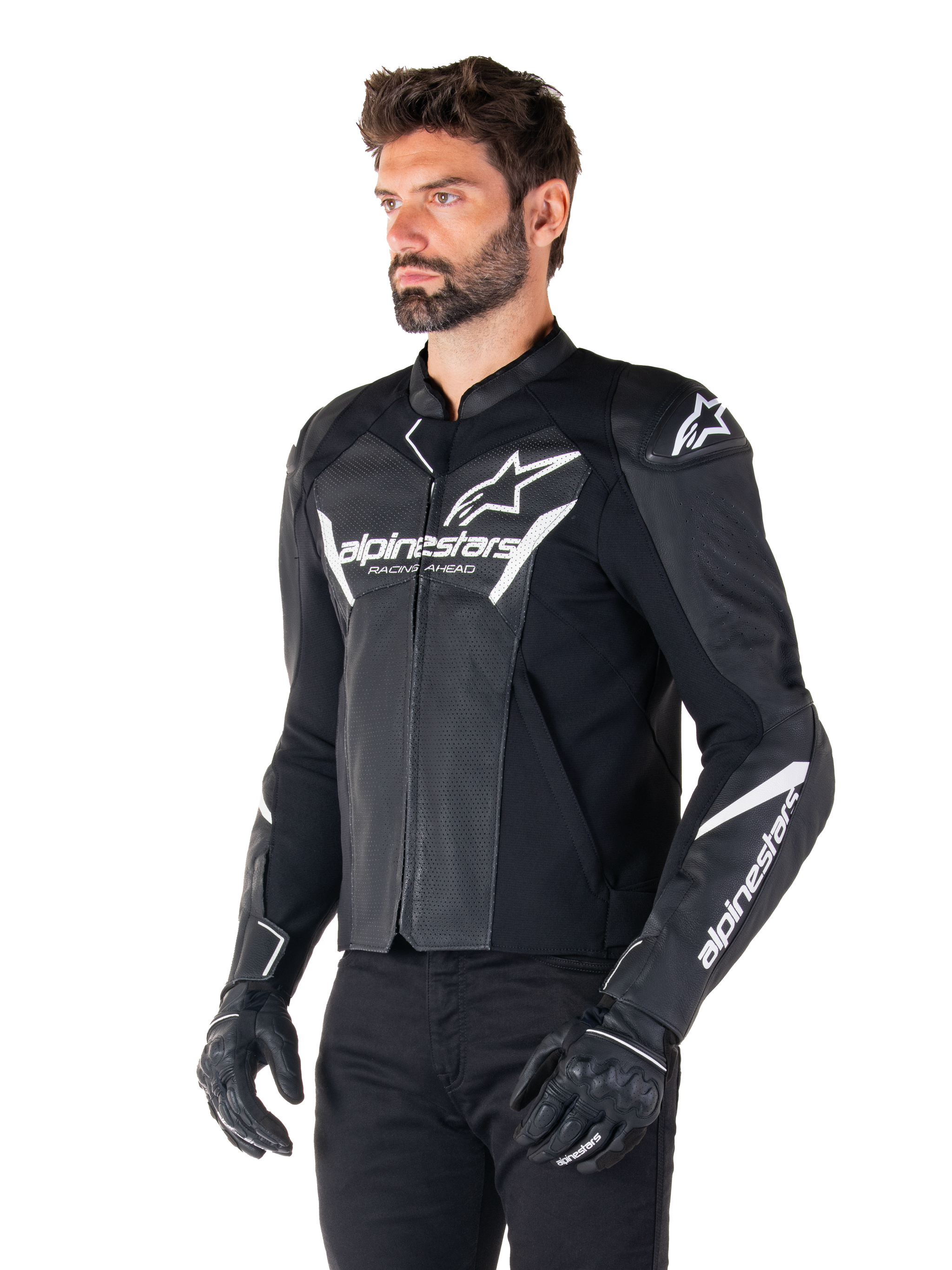 Faster V3 Airflow Leather - Motorcycle Jacket | Alpinestars® Faster V3 Airflow Leather - Motorcycle Jacket | Alpinestars®