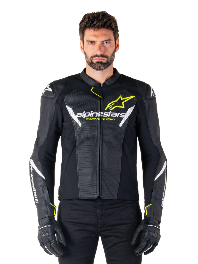 Faster V3 Airflow Leather Jacket - Black RACING/SPORT Faster V3 Airflow Leather Jacket - Black RACING/SPORT