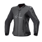 Alpinestars Stella GP Plus V4 Leather Jacket, Women's Motorcycle Racing Jacket, Black, CE Certified Category II AA