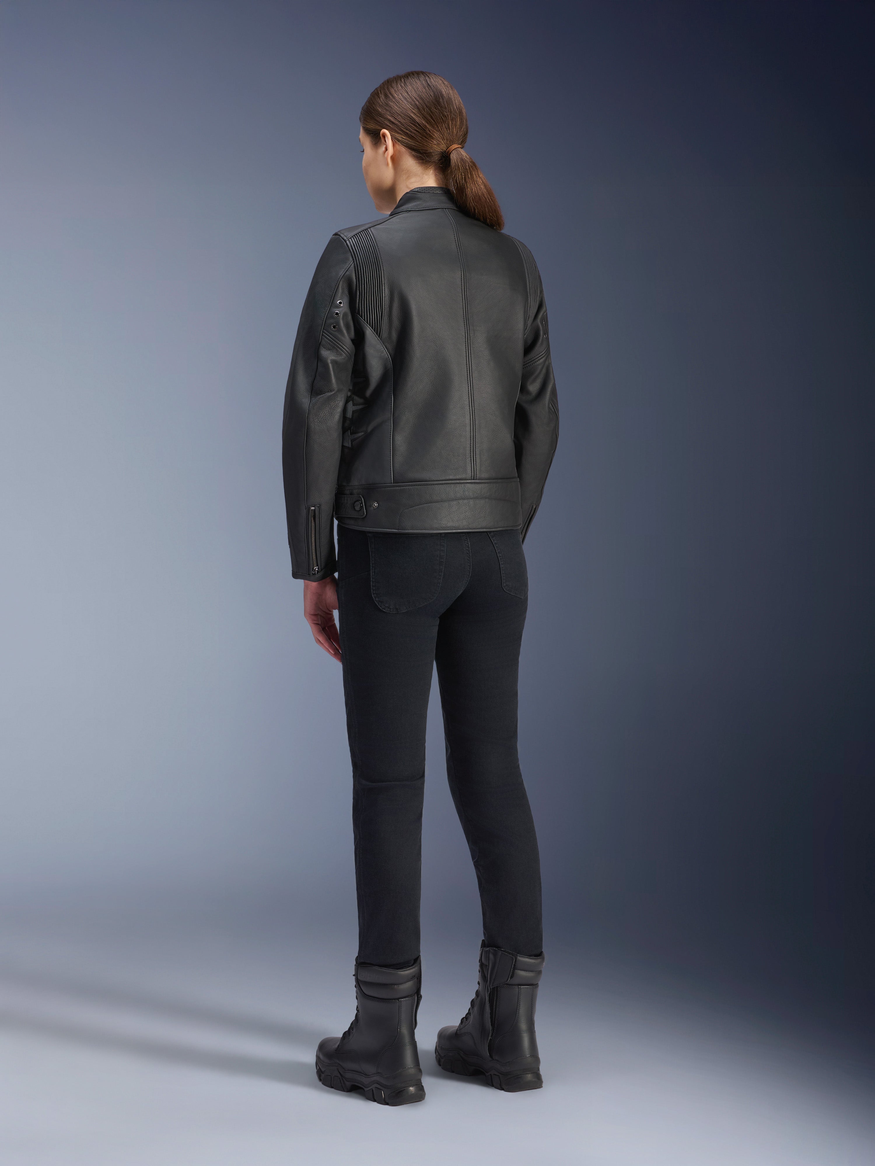 latte620　レディース　BLK S Stella Dyno Leather Jacket - Motorcycle Jacket | Alpinestars®