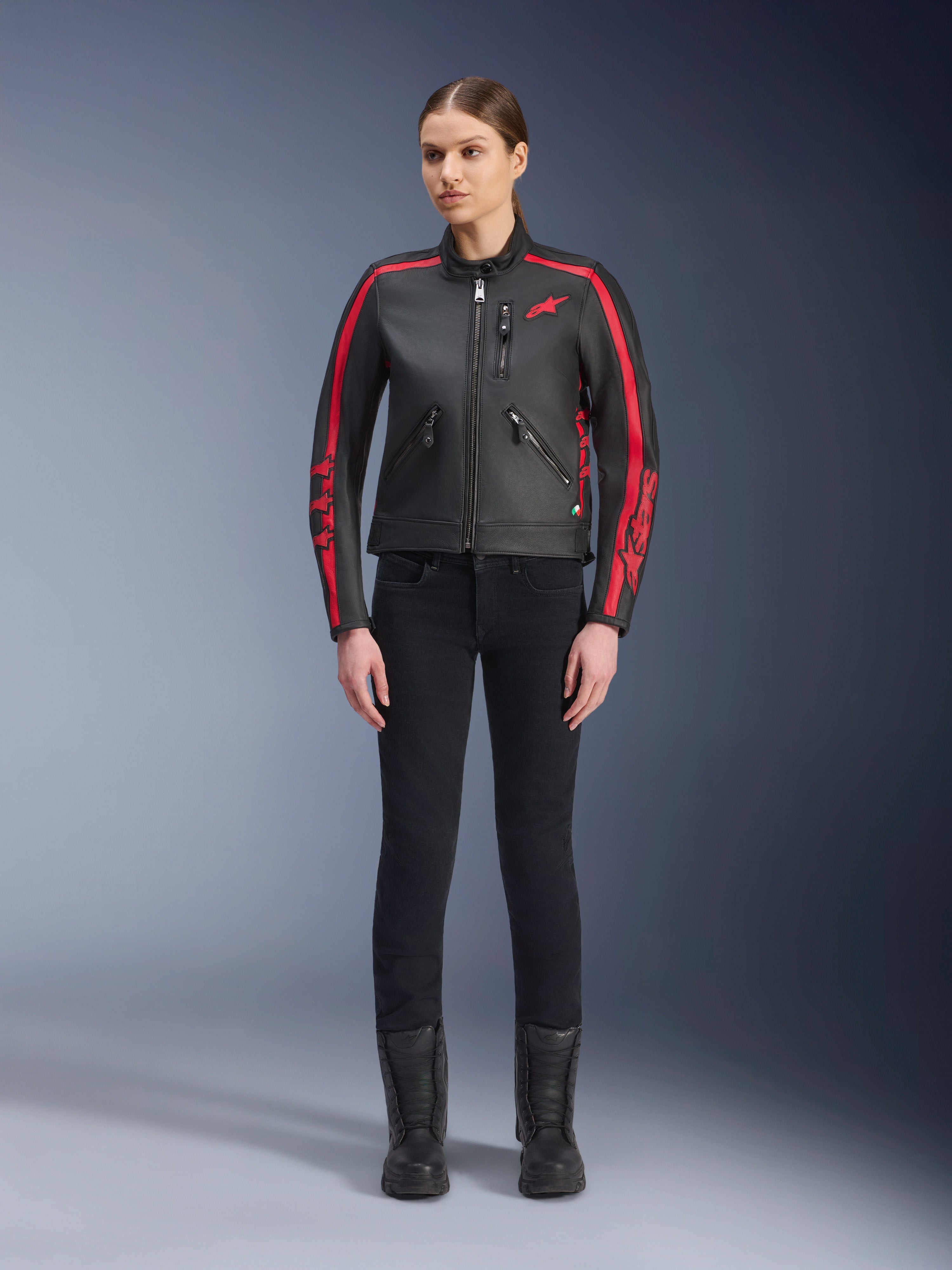 Stella Dyno Leather Jacket - Motorcycle Jacket | Alpinestars®
