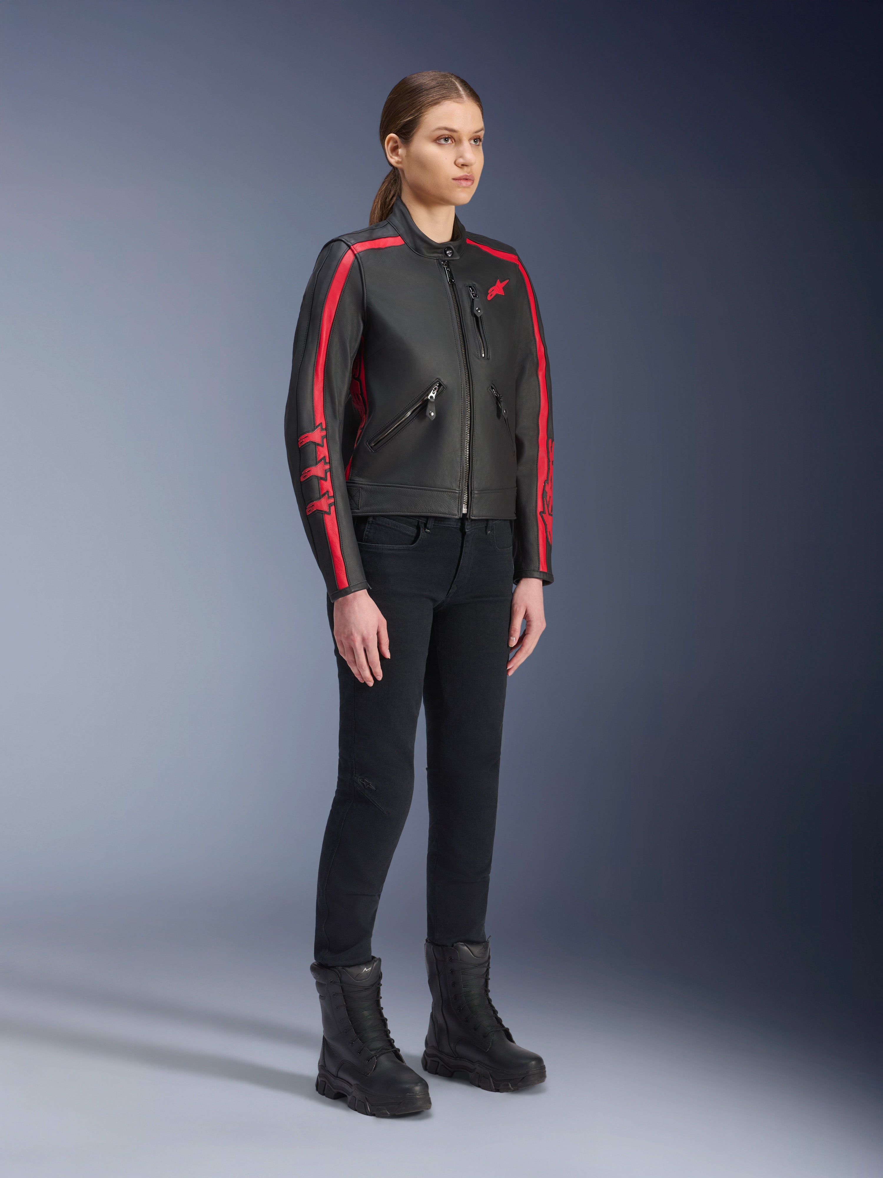 Stella Dyno Leather Jacket - Motorcycle Jacket | Alpinestars®