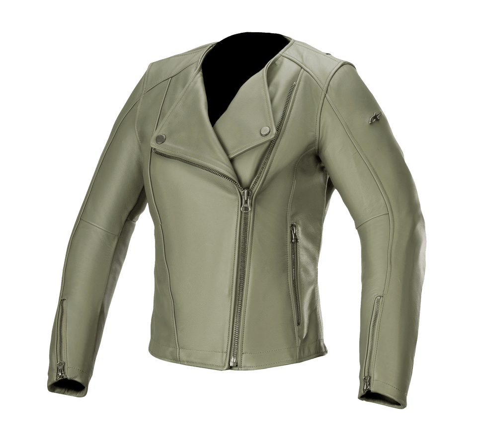 JODIE Motorcycle Summer Jacket - Khaki Green | Moto Lounge - View #12