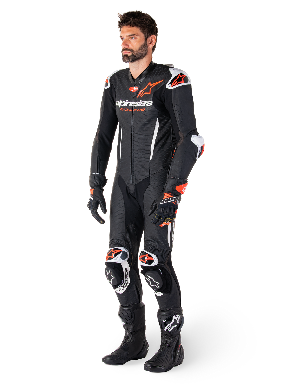 Ricaro R7 Suits GP-R7 1PC Leather Suit - Black Suits | Alpinestars