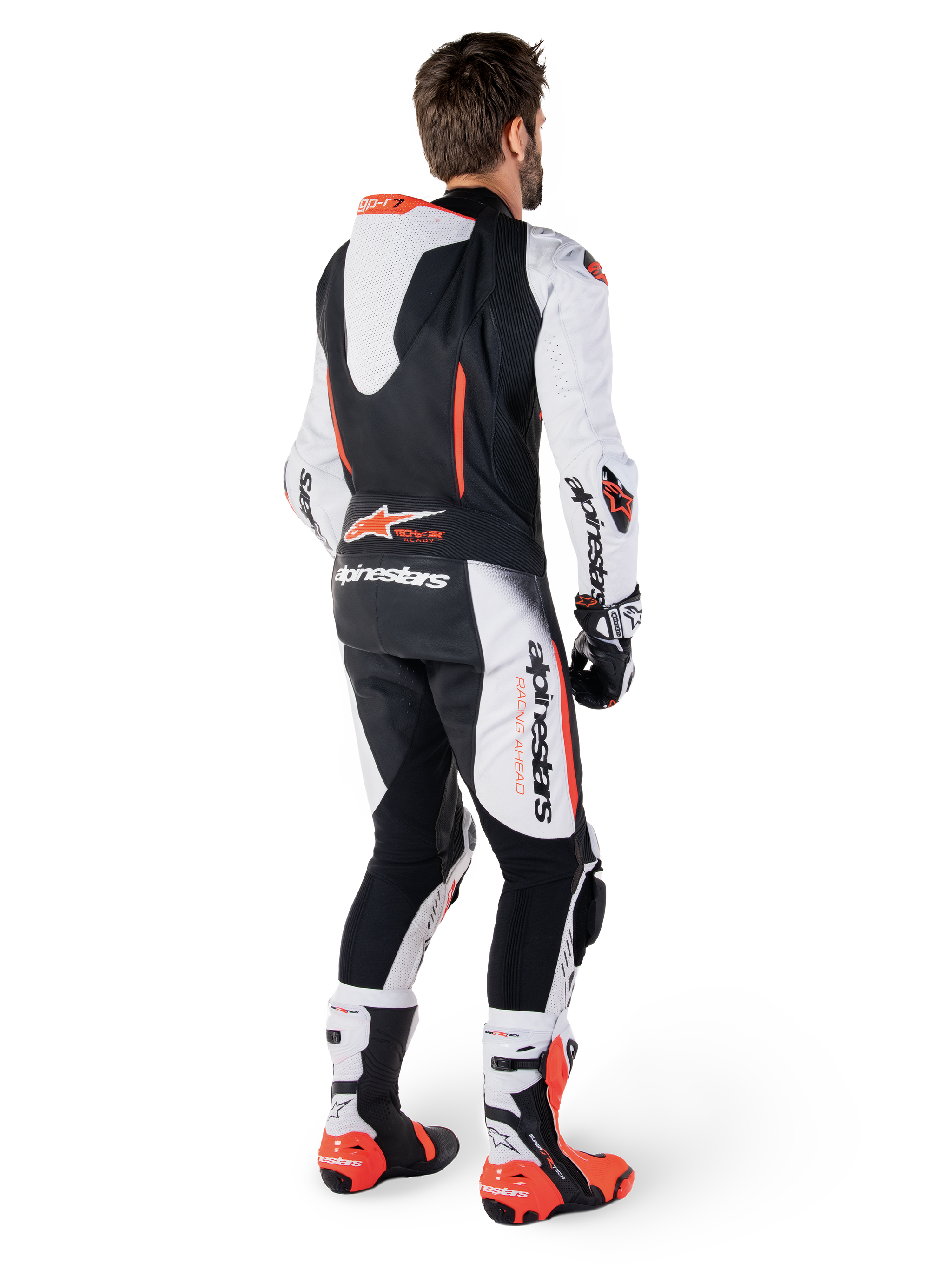 GP-R7 1PC Leather Suit White RACING/SPORT Suits - Main Image