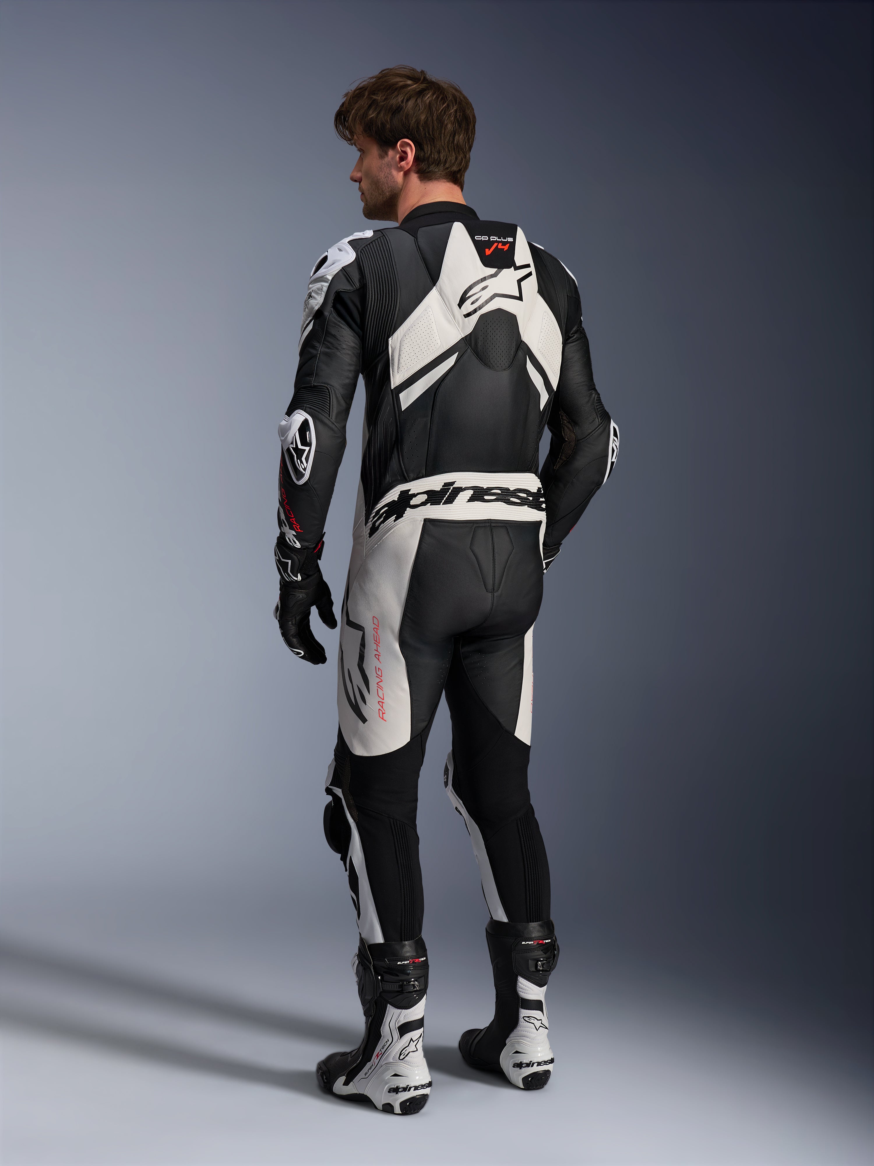 Alpinestars MotoGP PUレザージャケット 黒/白 Gp Plus V4 Sprint 1Pc Leather - Motorcycle Suits | Alpinestars®
