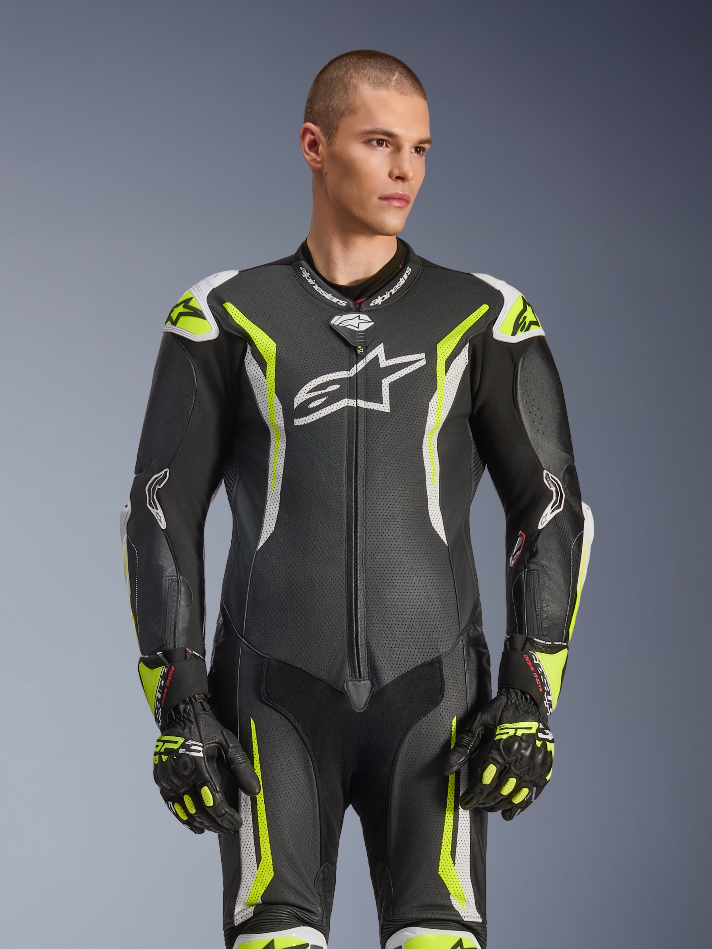GP Tech V5 1PC Leather Suit - Motorcycle Suit | Alpinestars®