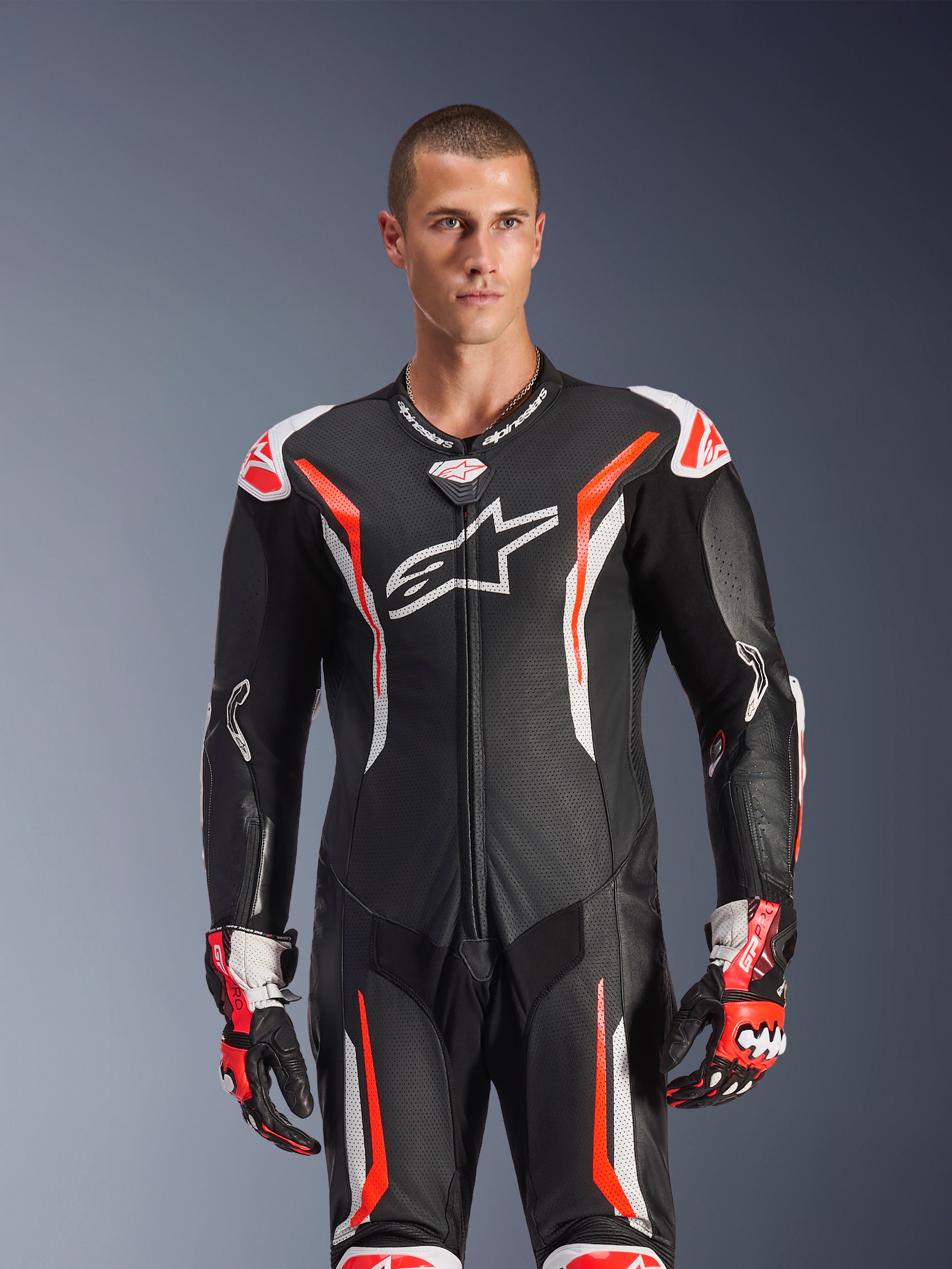 GP Tech V5 1PC Leather Suit - Motorcycle Suit | Alpinestars®