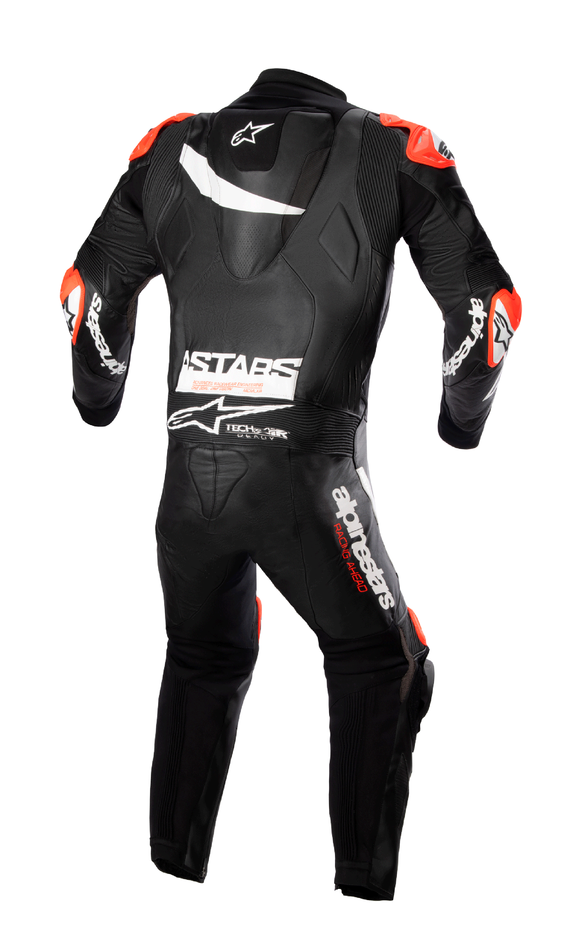 GP Plus V4 Leather Suit - 1PC - BLACK RACING One Piece Suits | Alpinestars
