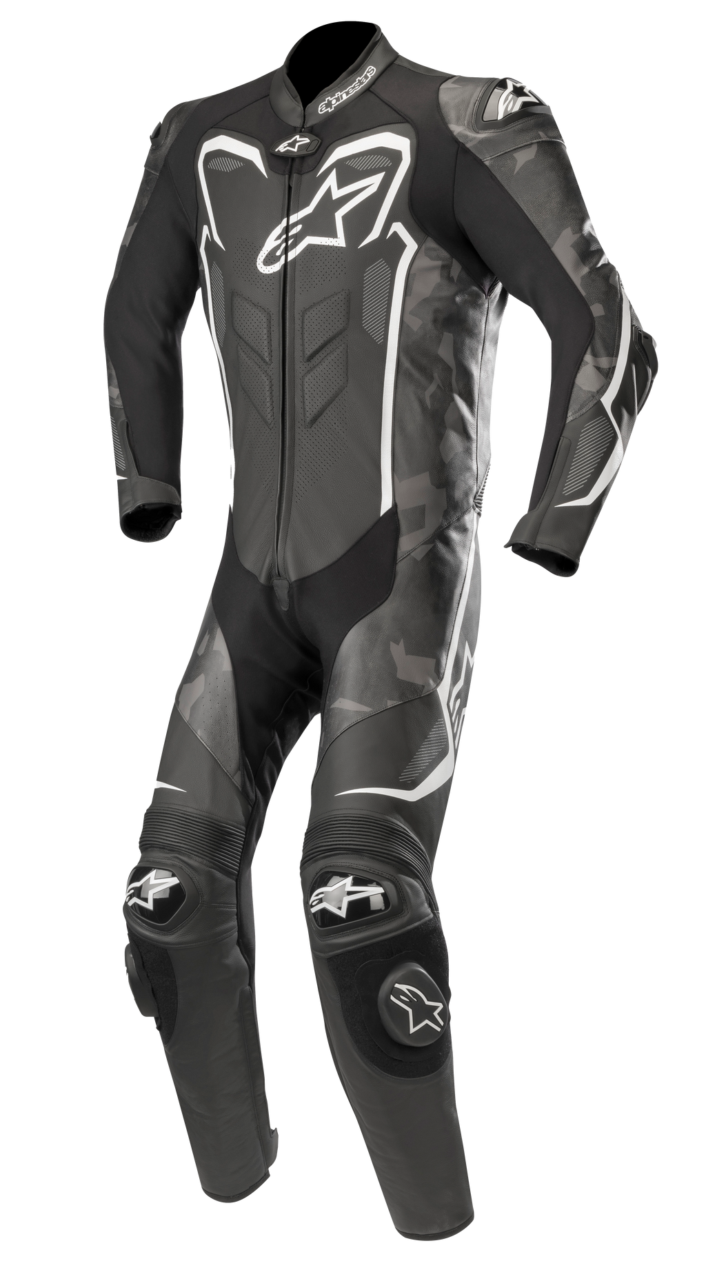 GP Plus V2 Camo 1 Piece Leather Suit BLACK RACING One Piece Suits Alpinestars