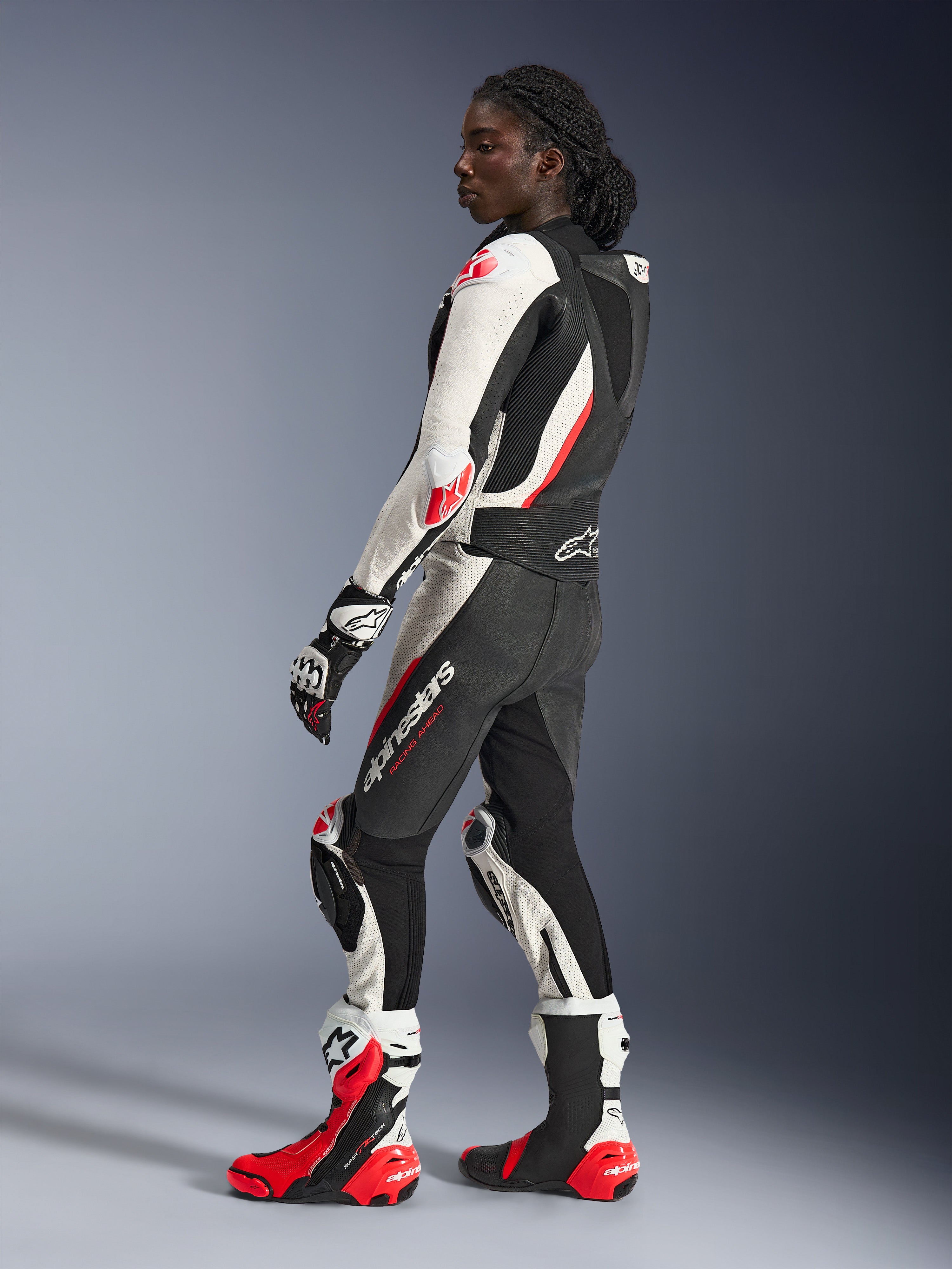 Women Stella Gp-R7 Leather Suit - 2Piece | Alpinestars