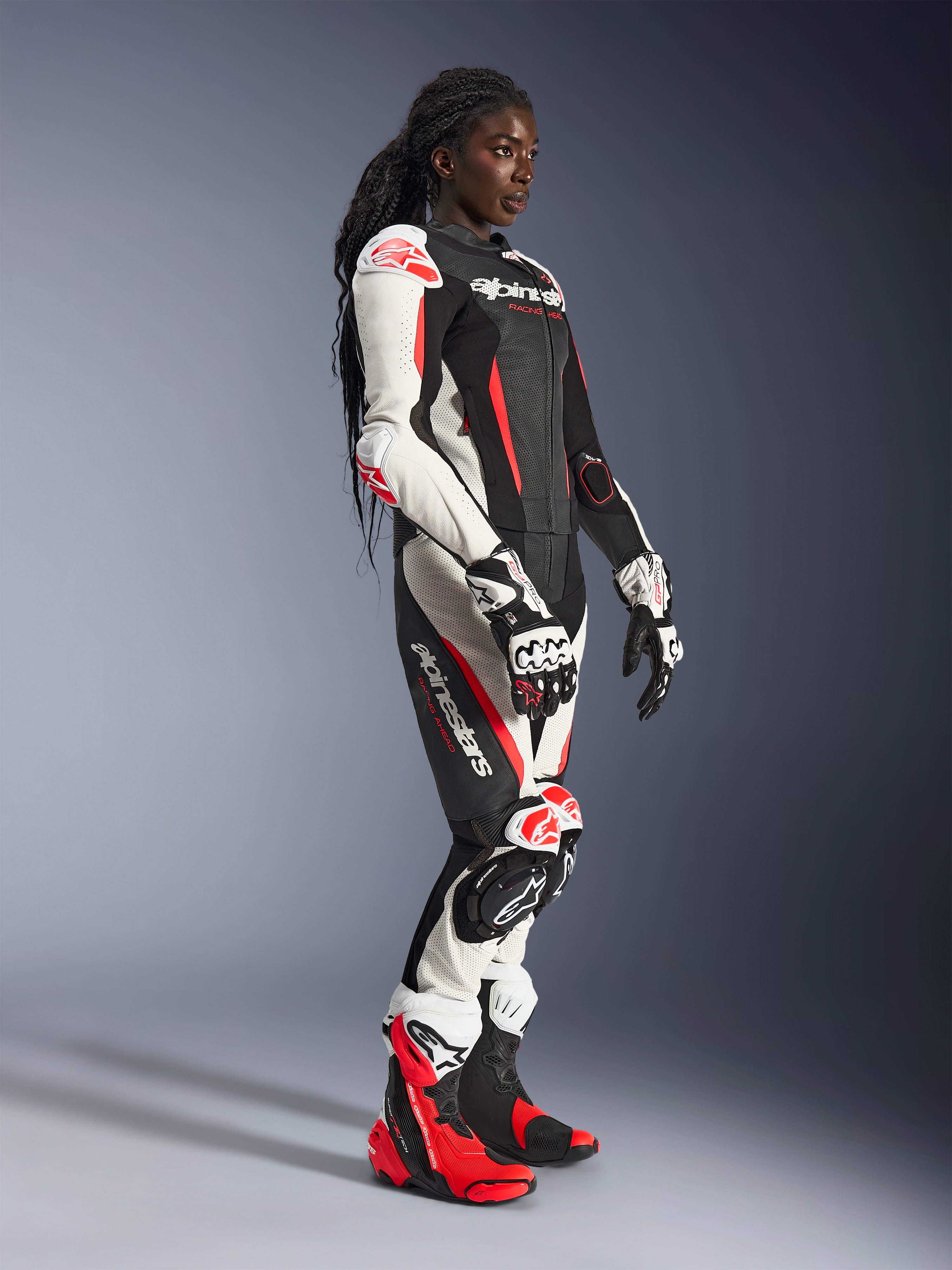 Women Stella Gp-R7 Leather Suit - 2Piece | Alpinestars