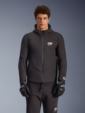 Alpinestars Aeroshell Waterproof Jacket, Black textile softshell urban motorcycle jacket for men with an integrated hood.