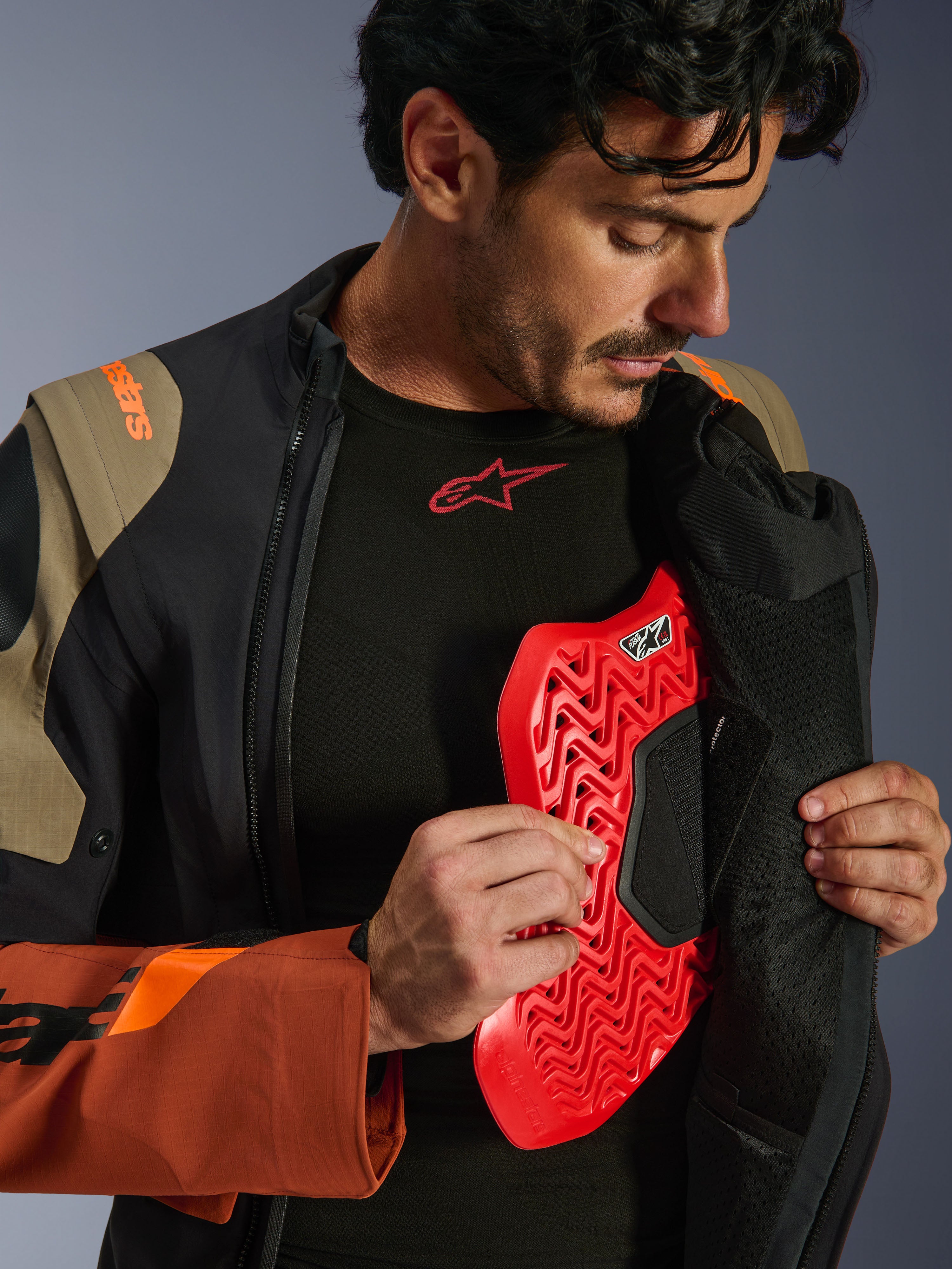 【冬春用】アルパインスターズ　プロテクタージャケット　XL 黒オレンジ Halo Pro Drystar®XF Laminated - Motorcycle Jackets | Alpinestars®
