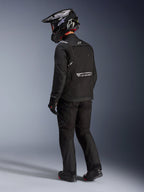Alpinestars Cusco Drystar® Jacket, black textile adventure motorcycle jacket for men, rear view with reflective branding.