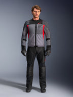 Alpinestars ST-2 Air Jacket, Deep Gray and Red Men's Adventure Touring Jacket with mesh ventilation and exploration details.