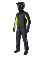 Alpinestars Bogotá Pro Drystar® Jacket liner, men's adventure motorcycle gear, Black and Yellow Fluo, waterproof textile.