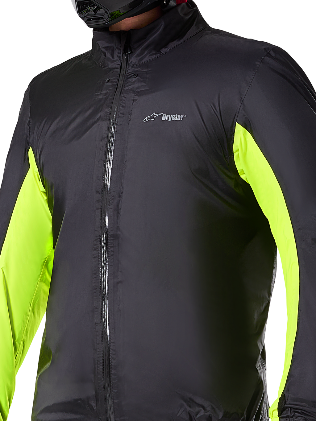 Alpinestars Bogotá Pro Drystar® Jacket Liner, Black and Yellow Fluo waterproof adventure motorcycle layer for men.