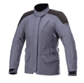 Alpinestars Women Stella Gravity Drystar® Jacket, waterproof adventure touring jacket in slate blue and black textile.