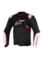 Alpinestars T-SPS Air V2 Jacket, Ventilated Textile Sport Motorcycle Jacket, Men's, Black, White, and Red Fluo.