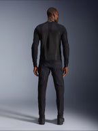 Alpinestars Troop-Air Jacket, technical mesh motorcycle jacket for men, Black, rear view showing ventilated construction.