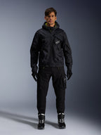 Alpinestars Mogress Air Jacket, Urban Motorcycle Jacket, Man, Black and Lime Punch, Textile, Hooded and Ventilated.