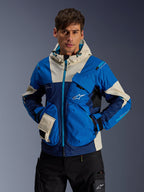 Alpinestars Mogress Air Jacket, blue and navy urban motorcycle jacket for men with technical ripstop fabric.