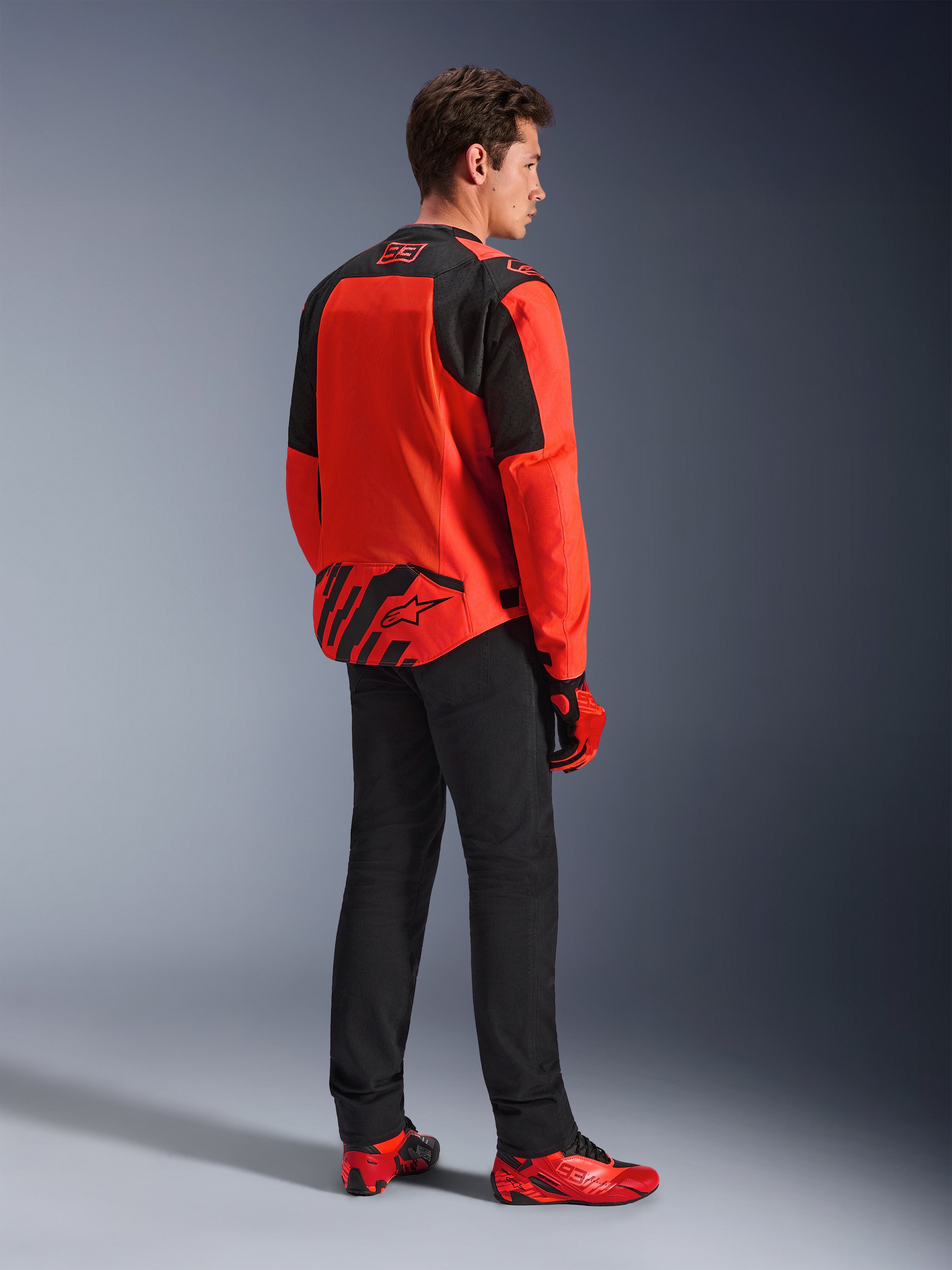 【イッセイミヤケ】HAI SPORTING GEAR 赤レザーマウンテンパーカー イッセイミヤケ HAI SPORTING GEAR】アーカイブ ラムレザーギミックJKT