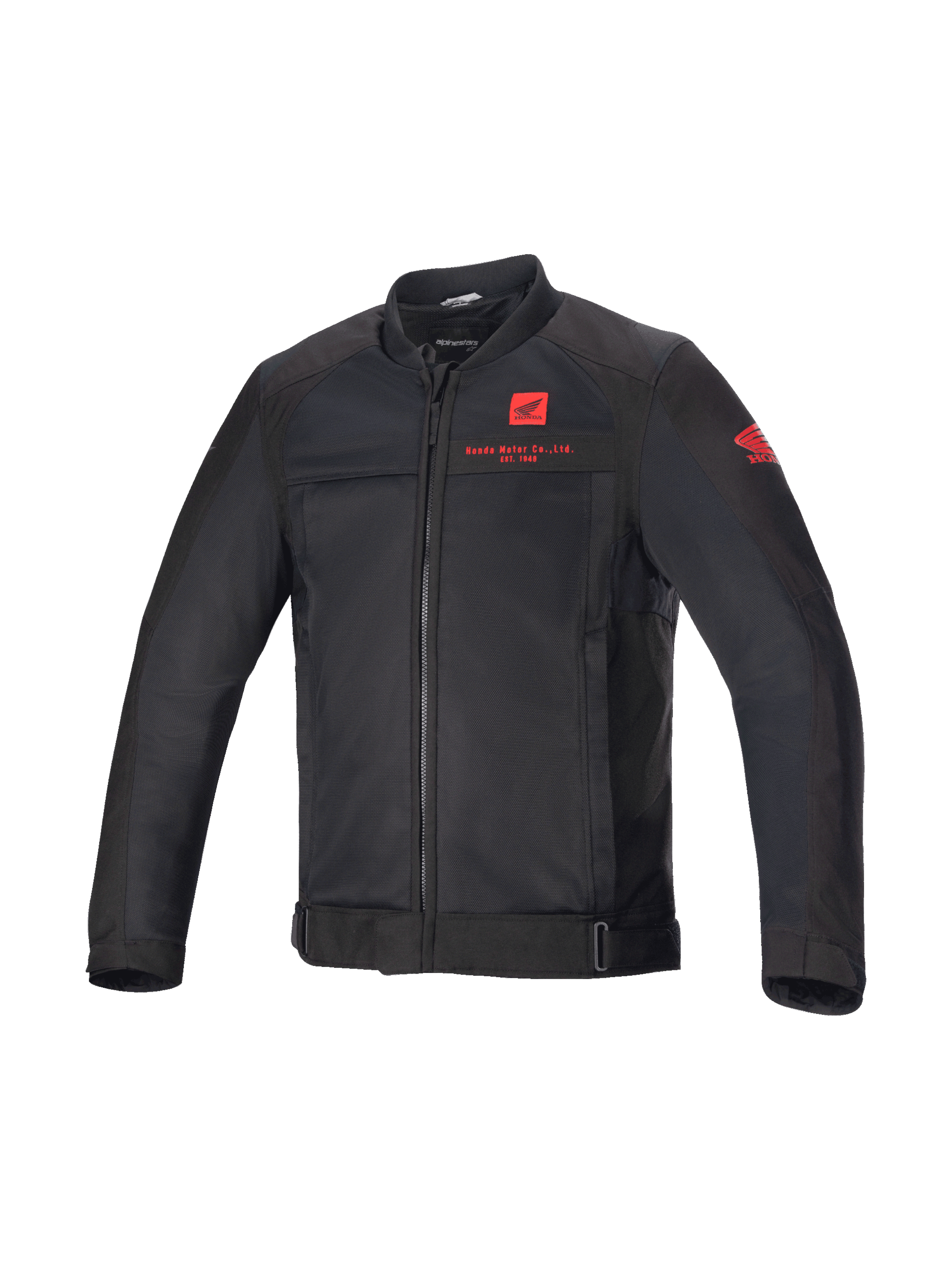 Alpinestars Honda Luc V2 Air Jacket, Urban Motorcycle Riding, Men's, Black and Red, Ventilated Textile Mesh.