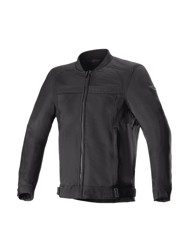 Alpinestars Luc V2 Air Jacket, Men's Black Urban Motorcycle Bomber Jacket, Ventilated Mesh, Tech-Air Ready.