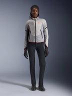 Alpinestars Women Stella Aeroshell Airflow Jacket, Mid Gray and Anthracite softshell motorcycle jacket with pink accents.