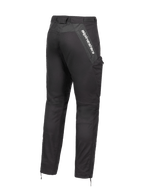 Alpinestars Acteon Pants, Men's Black Urban Motorcycle Riding Pants, tapered fit with ripstop fabric and side cargo pockets.