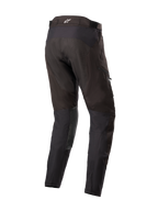 Alpinestars Venture XT In Boot Pants, Adventure Touring Motorcycle Pants, Black, rear view highlighting reinforced seat construction, technical stretch panels, and tapered in-boot leg design.