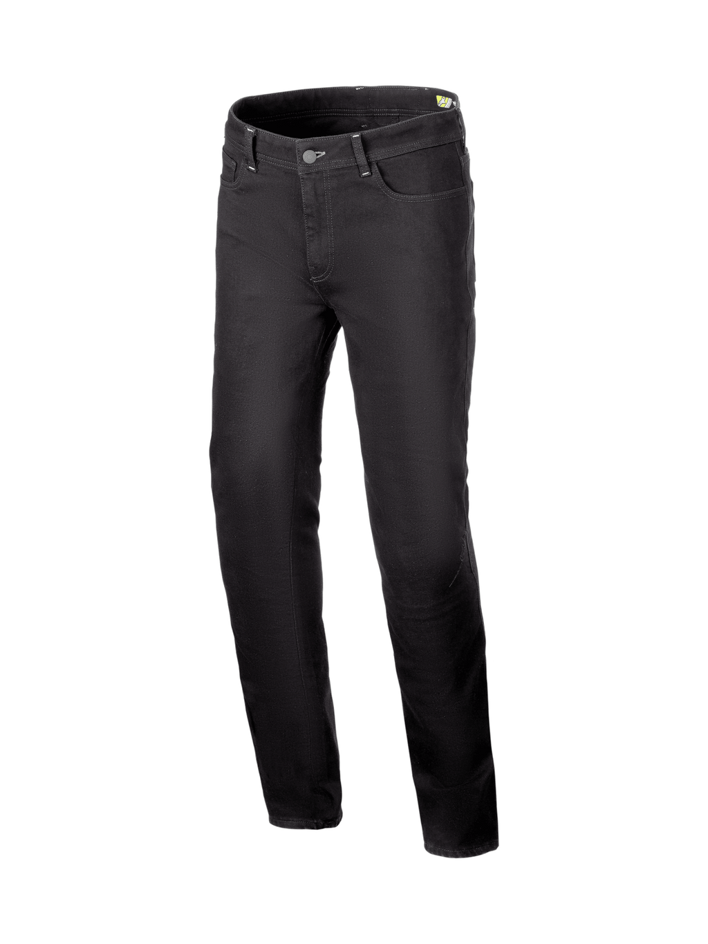 Alpinestars Cult-8 Stretch Denim Pants, Black men's urban motorcycle jeans with protective CE armor.