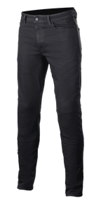 Alpinestars Argon Slim Fit Denim Pants, Black Motorcycle Jeans, Slim fit urban riding pants, five-pocket design with belt loops, smooth stretch CORDURA denim, modern casual style