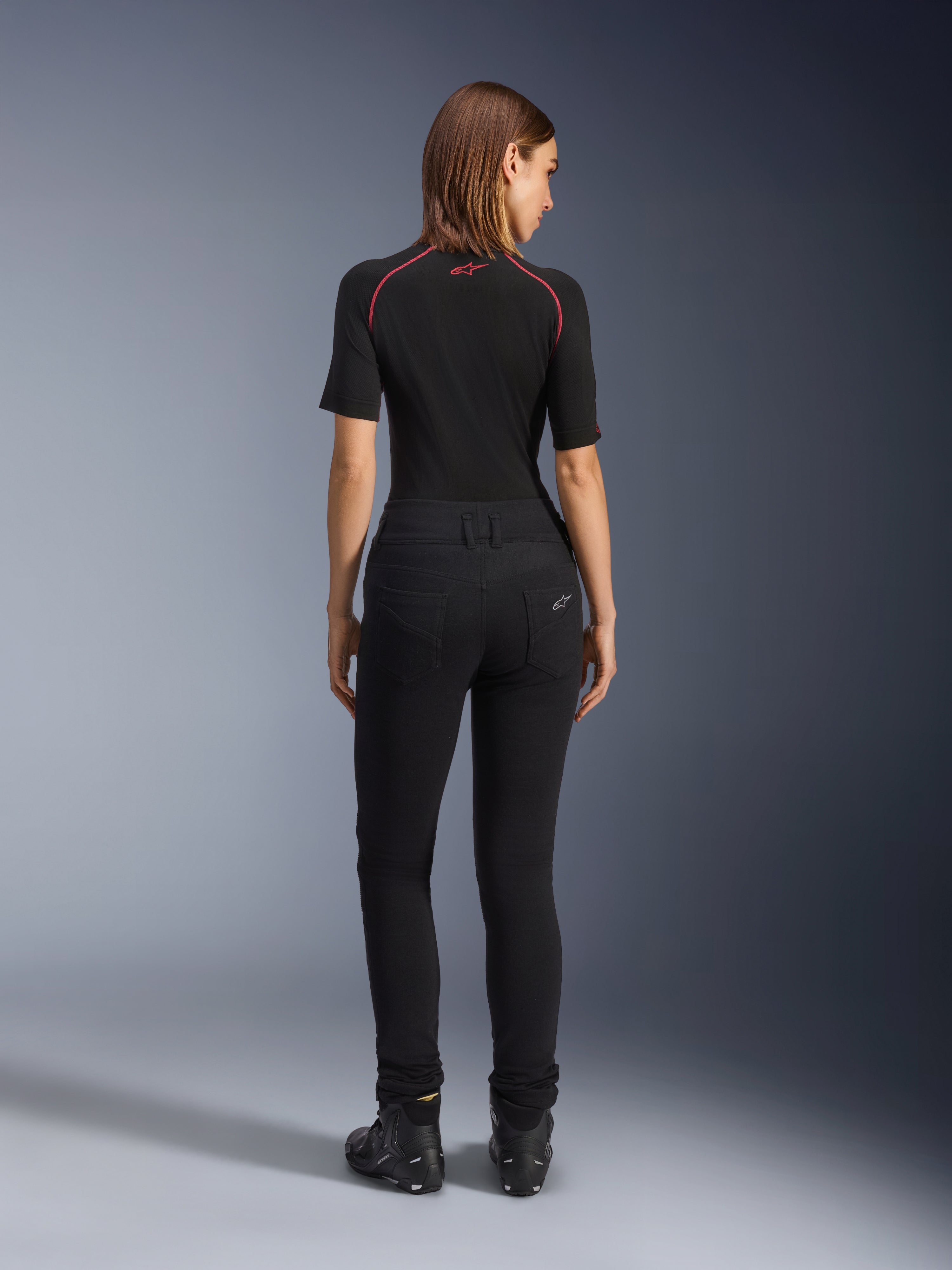 Womens Banshee Leggings - Black Motorcycle Pants | Alpinestars®