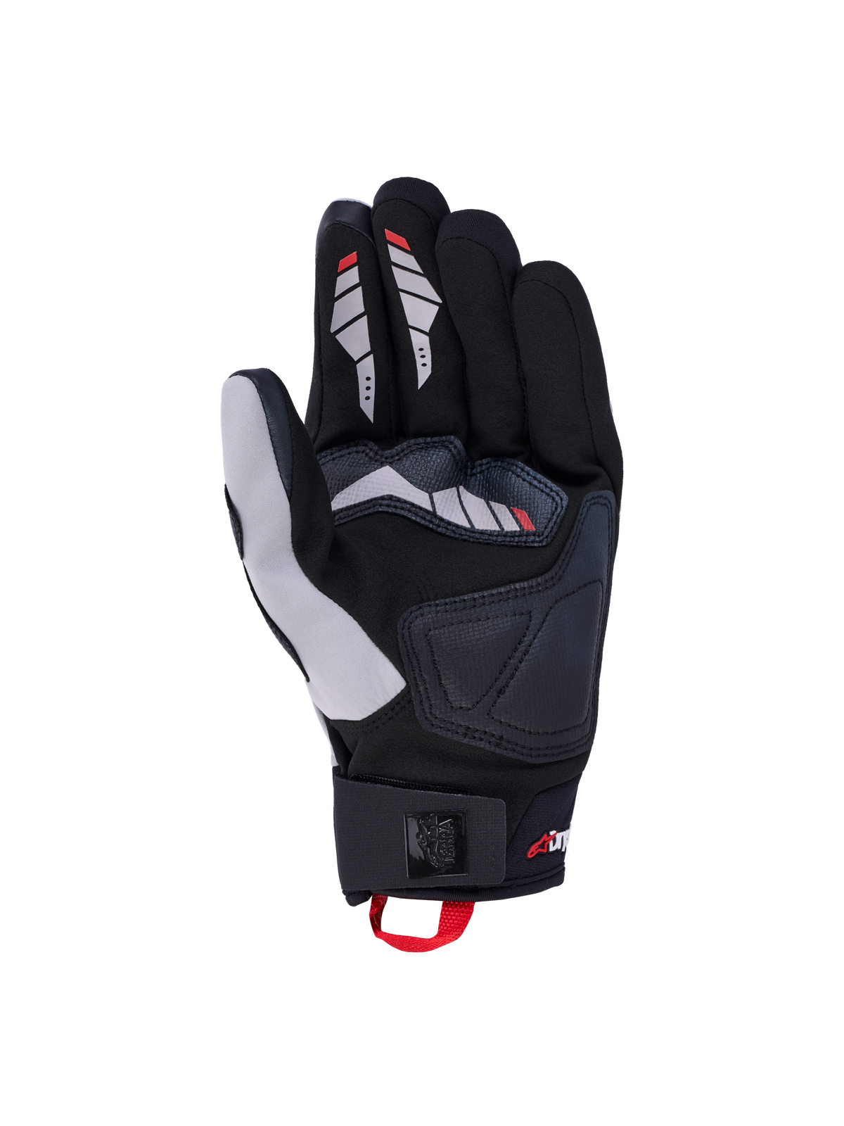 Alpinestars Maxdura Drystar Gloves, all-terrain motorcycle riding gloves, Mid Gray and Black, waterproof dual-sport gloves with suede palm and TPR protection
