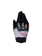 Alpinestars Youth & Kids Full Bore V2 Gloves in black and light lilac for motocross racing with TPR protection.
