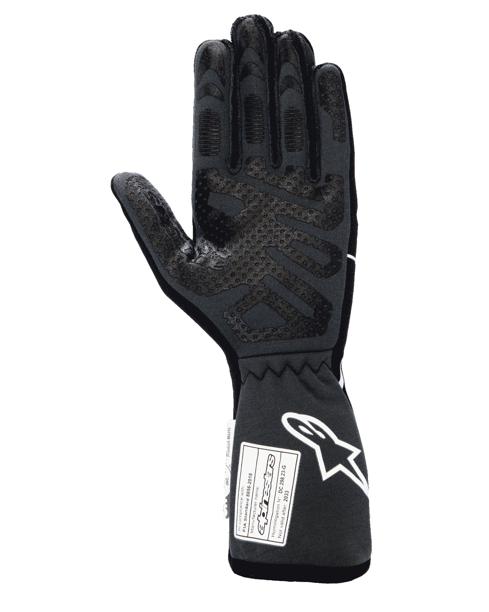 Tech-1 Race V4 Gloves M / Black Tar/Gray