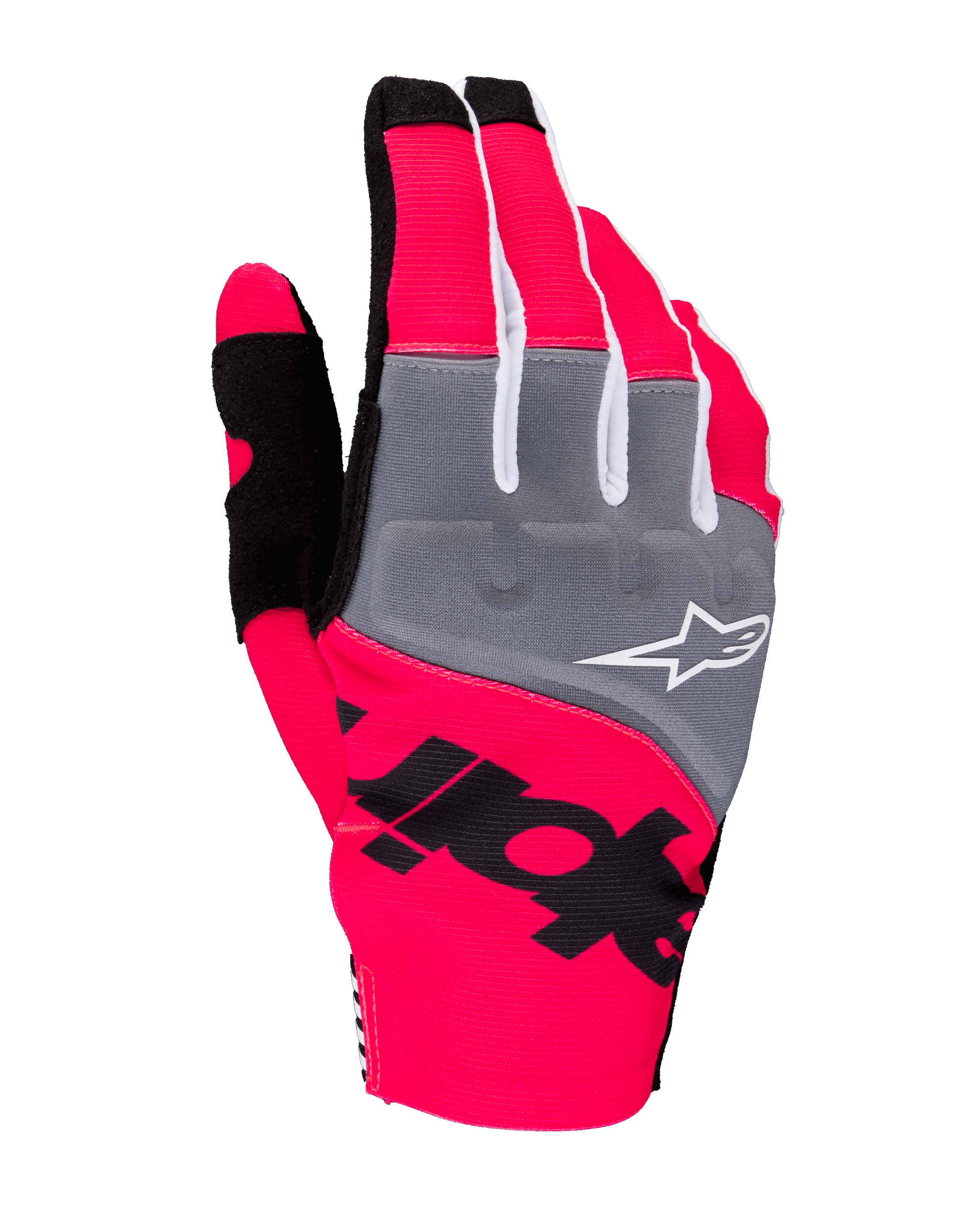 motocross handschuhe pink L / Black/Pink Fluo