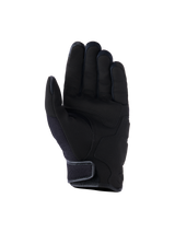 Alpinestars Ignite Gloves, Urban Motorcycle Gloves, Black, palm-side view featuring synthetic suede palm reinforcements, breathable mesh inserts, and hook-and-loop short cuff closure