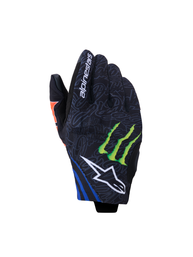 alpinestars monster handschuhe L / Black/Red Fluo/Blue/Gray