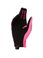 Alpinestars Radar Gloves 2027, Men's Pink and Black Motocross Gloves, synthetic suede palm, ONE GOAL ONE VISION slogan.