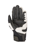 Alpinestars SPX AC V2 Gloves, Motorcycle Road Gloves, Black and White, CE Certified, premium leather and mesh construction with palm slider and touchscreen fingertips