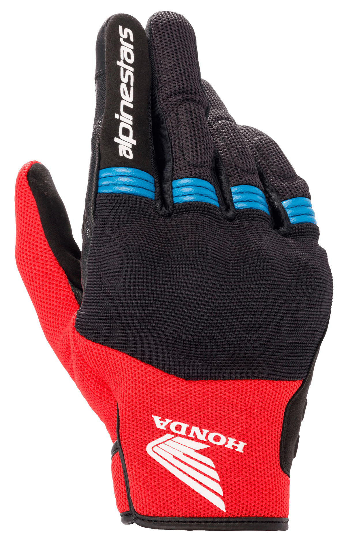 honda handschuhe L / Black/Bright Red/Blue