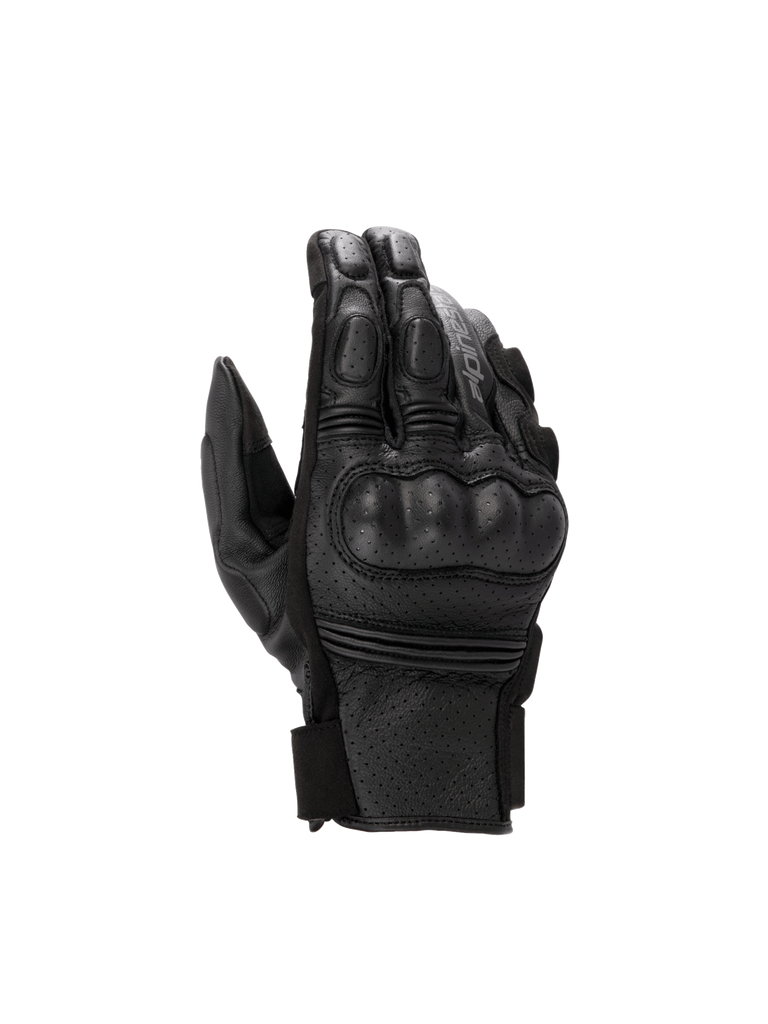 Alpinestars Phenom Leather Air Gloves, Black Men's Motorcycle Sport Gloves, Perforated Leather with Hard Knuckle Protection.