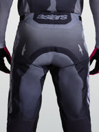 Alpinestars Racer Amber Pants, Men's Motocross Racing Pants, Graystone and Cold Gray, showing the reinforced rear seat and astars logo.